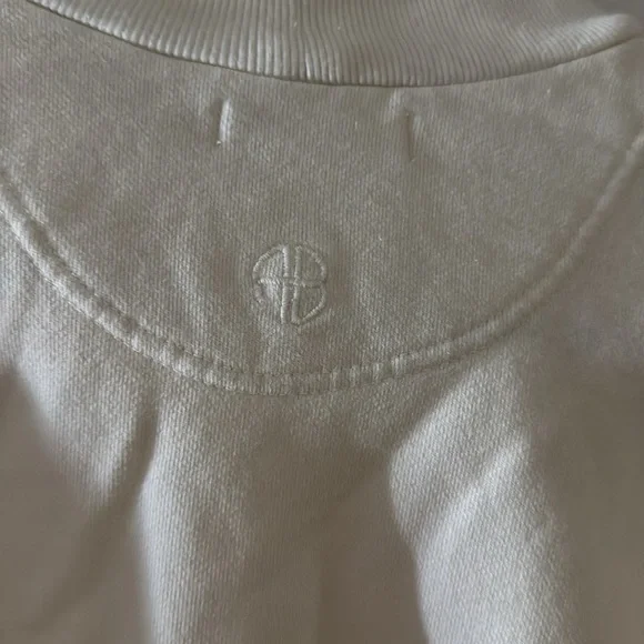 anine bing kian cotton sweatshirt